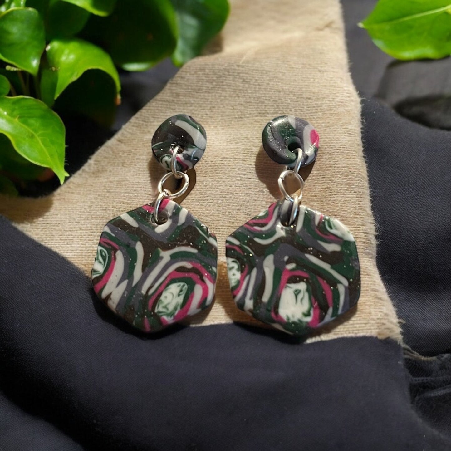 Abstract Swirl Dangles