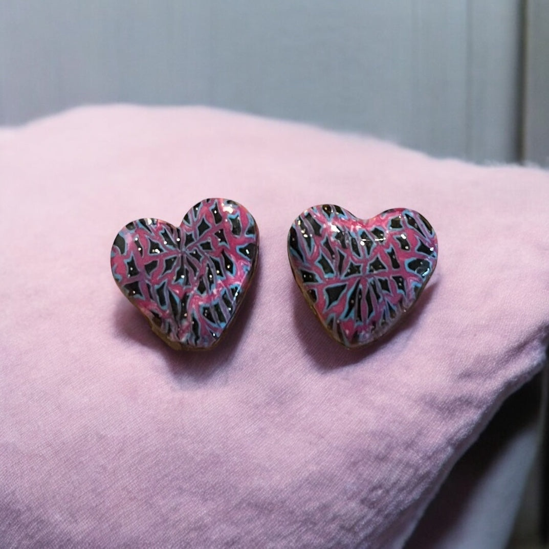 Abstract Art Love Chunky Studs (5)