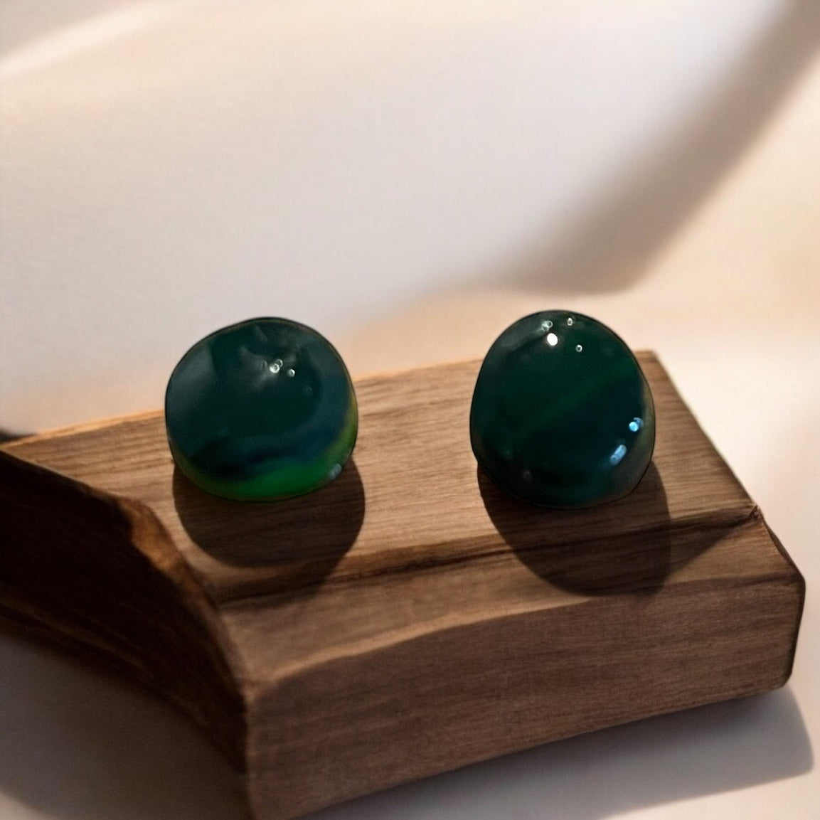 Green Jewel Studs (3)
