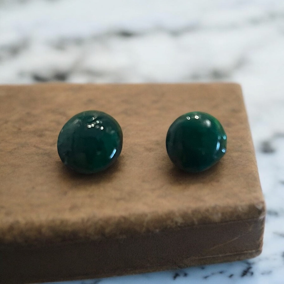 Green Jewel Studs (1)