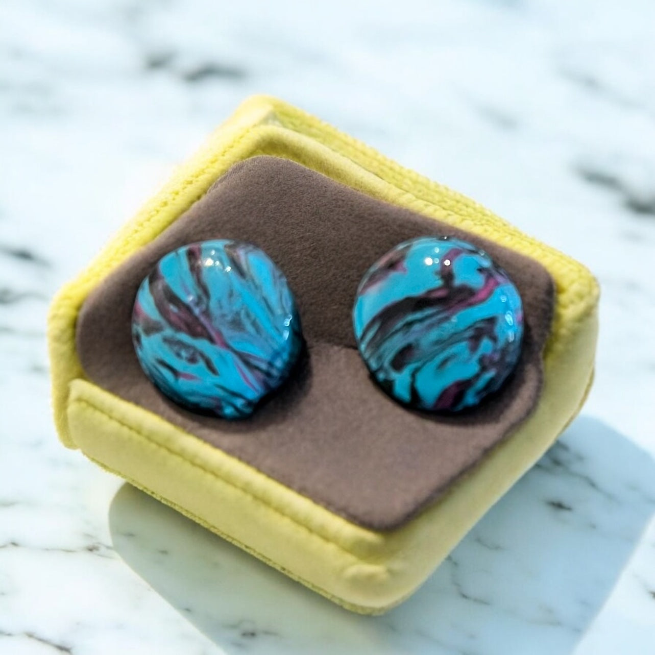Blue Wave Chunky Studs (4)