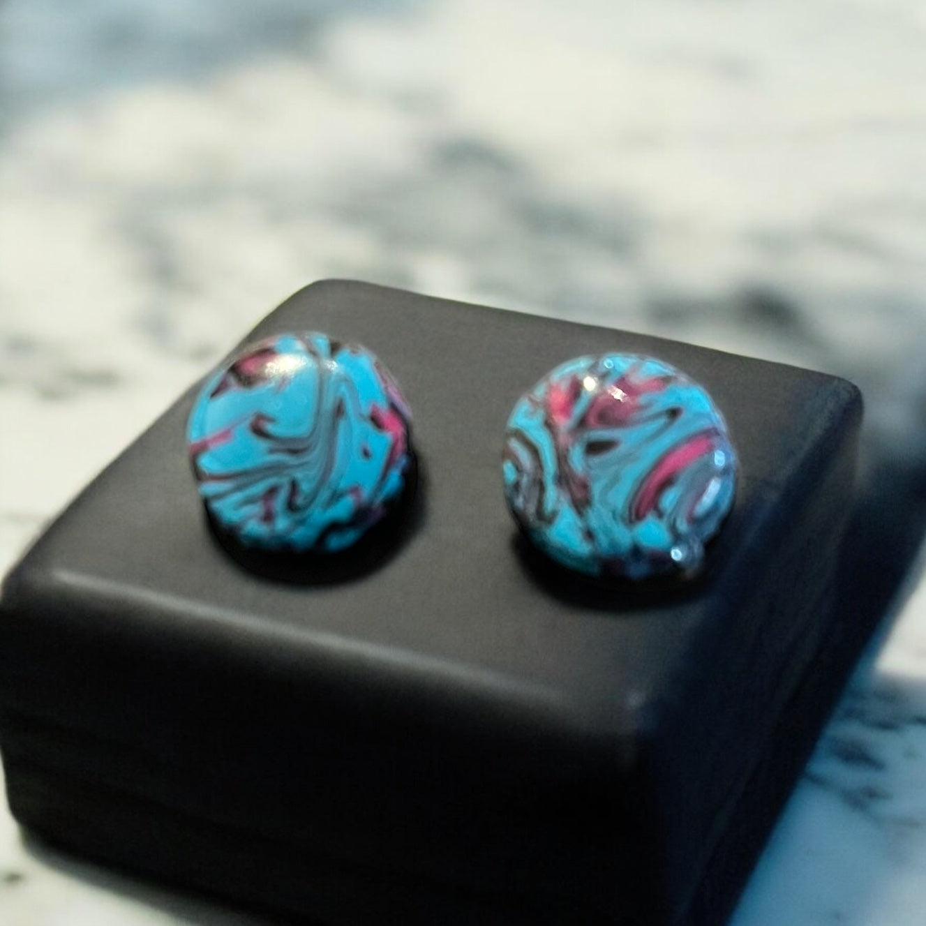 Blue Wave Chunky Studs (2)