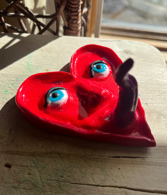 Heart Tongue Ring Holder
