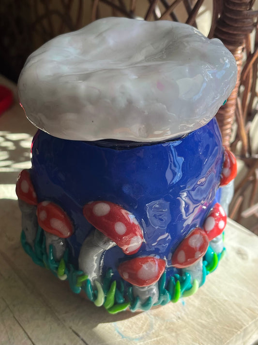 Sky & Shrooms Sculpted Herb Jar