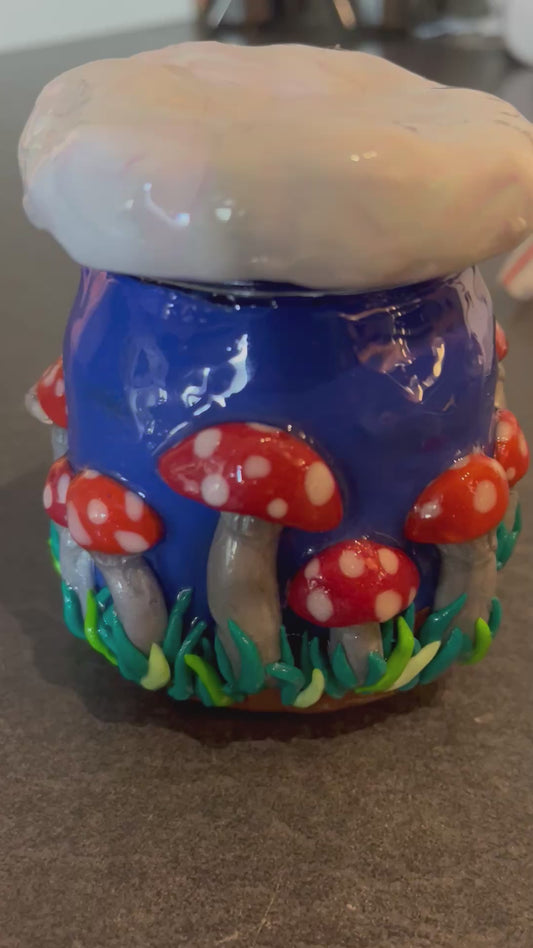 Sky & Shrooms Sculpted Herb Jar